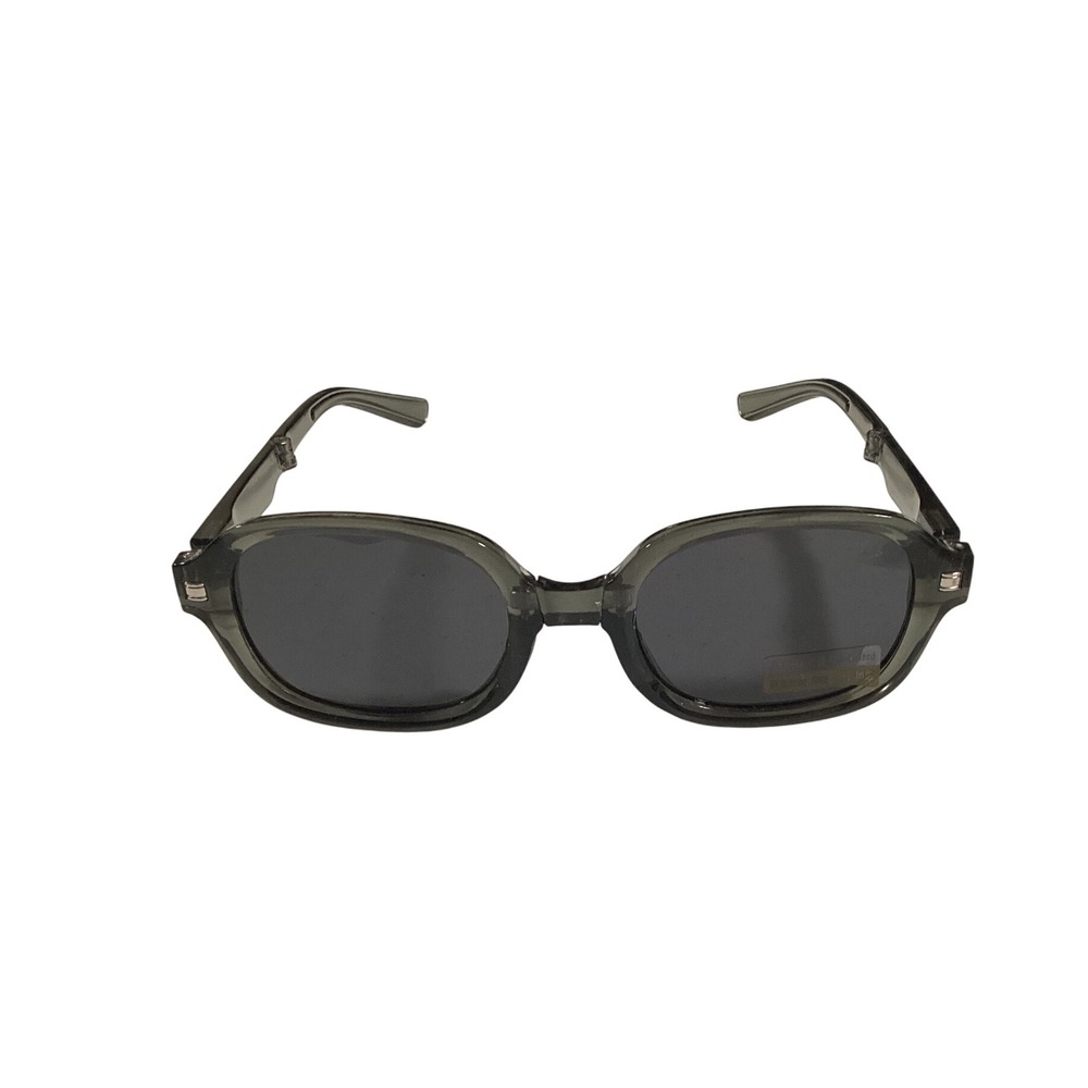 Folding Sunglasses Gray Frame Dark Lenses Oval Travel Case Fashion Accessories‎ - Picture 4 of 5